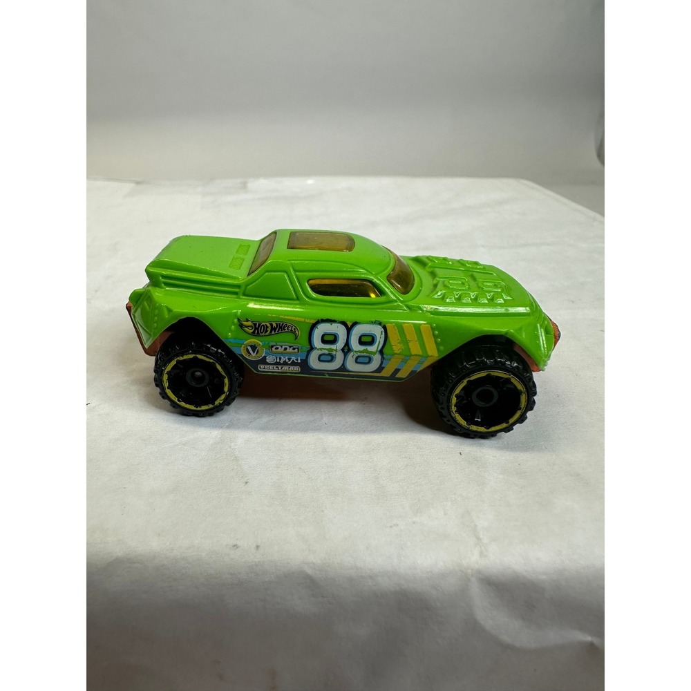 Hot Wheels 88 Lime Green Baja Trophy Truck Race Car Toy Diecast